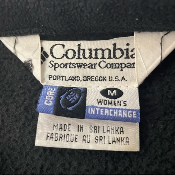 Columbia Interchange Fleece Jacket | Zip-Up | Size M | Black - Picture 7 of 11